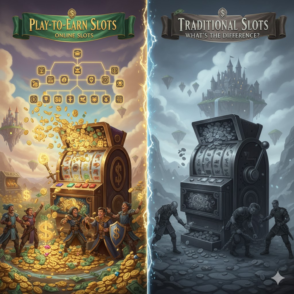 Play-to-Earn vs Slot Tradisional : Apa Bedanya?